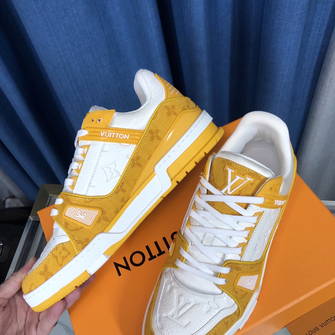 Louis Vuitton LV  Trainer Sneaker(upon uk size) - DopestKickz