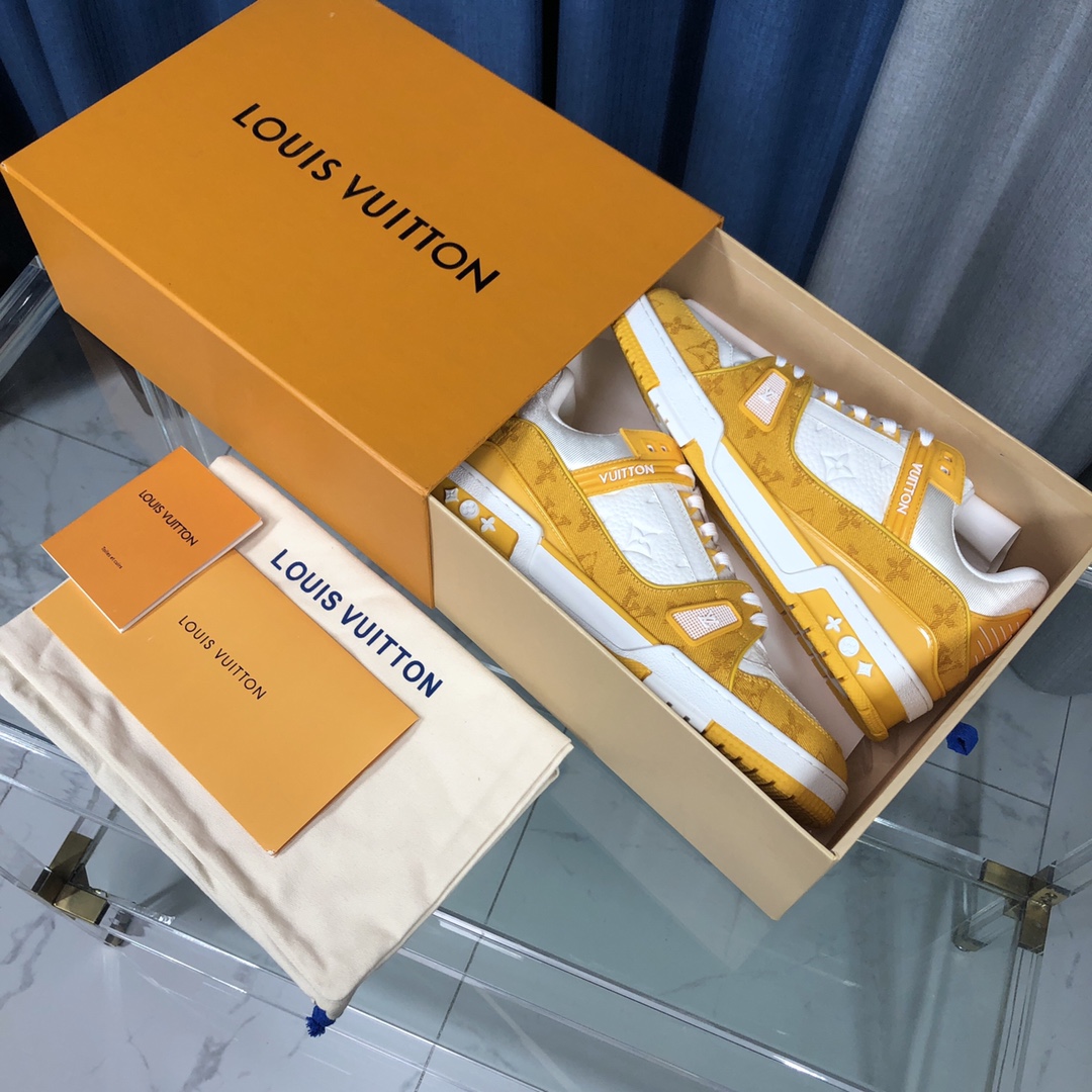 Louis Vuitton LV  Trainer Sneaker(upon uk size) - DopestKickz