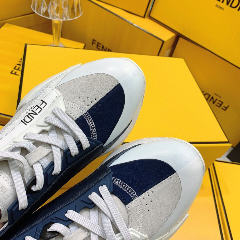 Fendi Flow Beige Suede Low-Tops Sneakers - DopestKickz