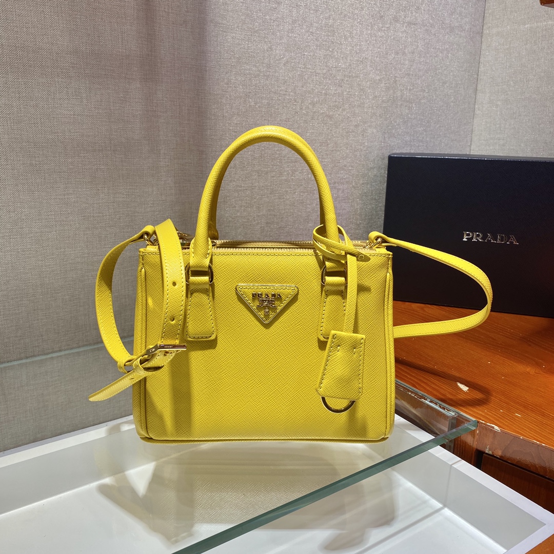 Prada Galleria Saffiano Leather Micro-Bag(20-14.5-9.5cm)   1BA906 - DopestKickz