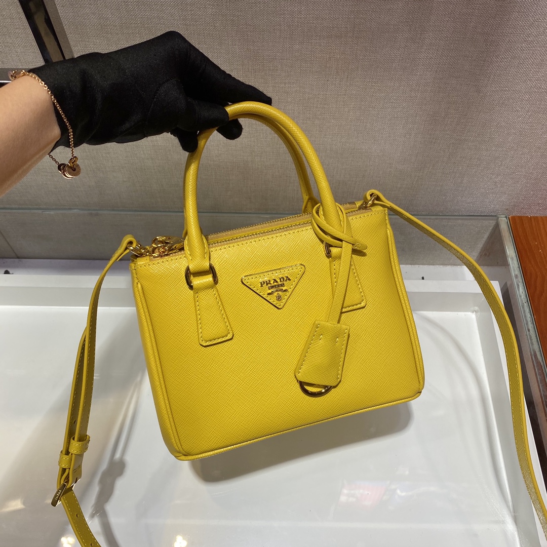Prada Galleria Saffiano Leather Micro-Bag(20-14.5-9.5cm)   1BA906 - DopestKickz