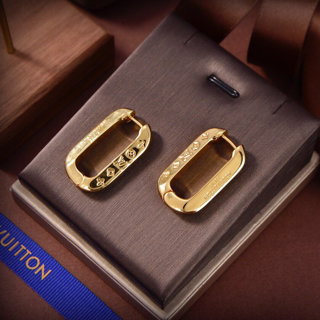 Louis Vuitton Monogram Earrings - DopestKickz
