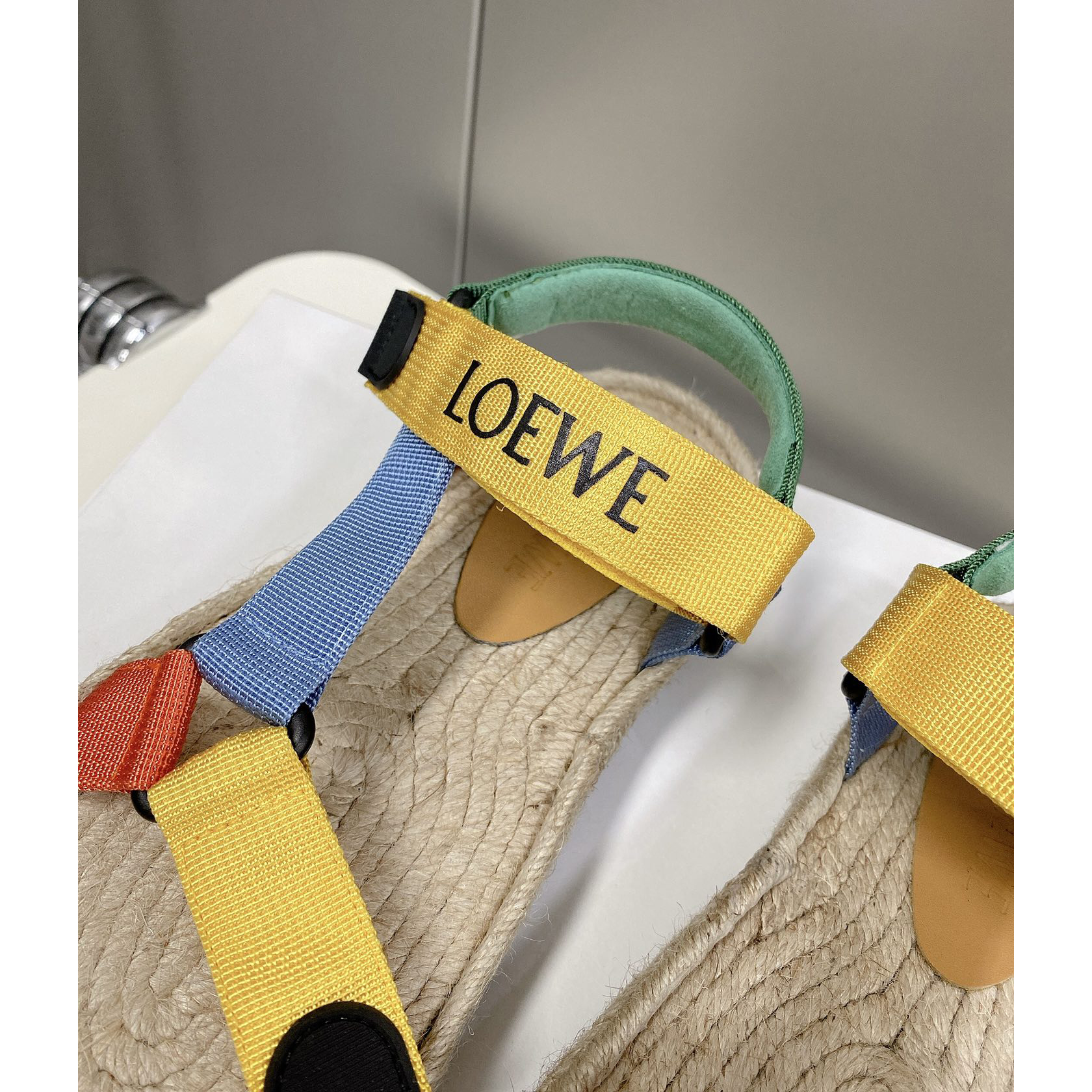 Loewe Strappy Espadrille In Nylon - DopestKickz