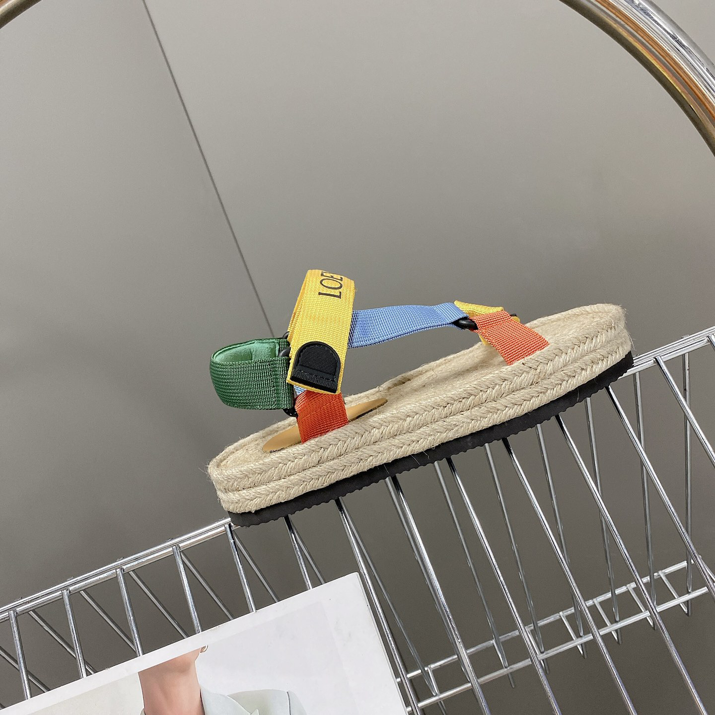 Loewe Strappy Espadrille In Nylon - DopestKickz