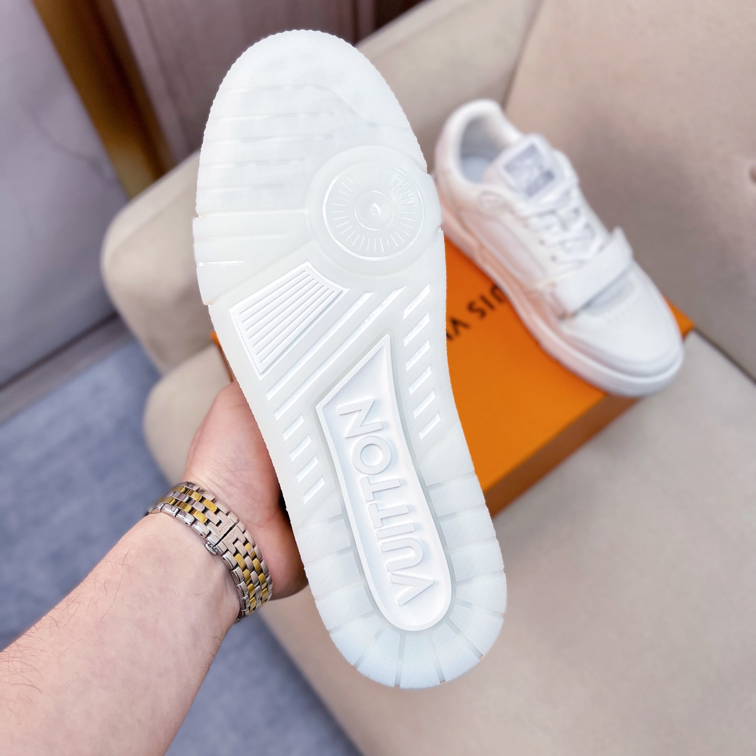 Louis Vuitton Trainer Sneaker(Upon UK Size) - DopestKickz