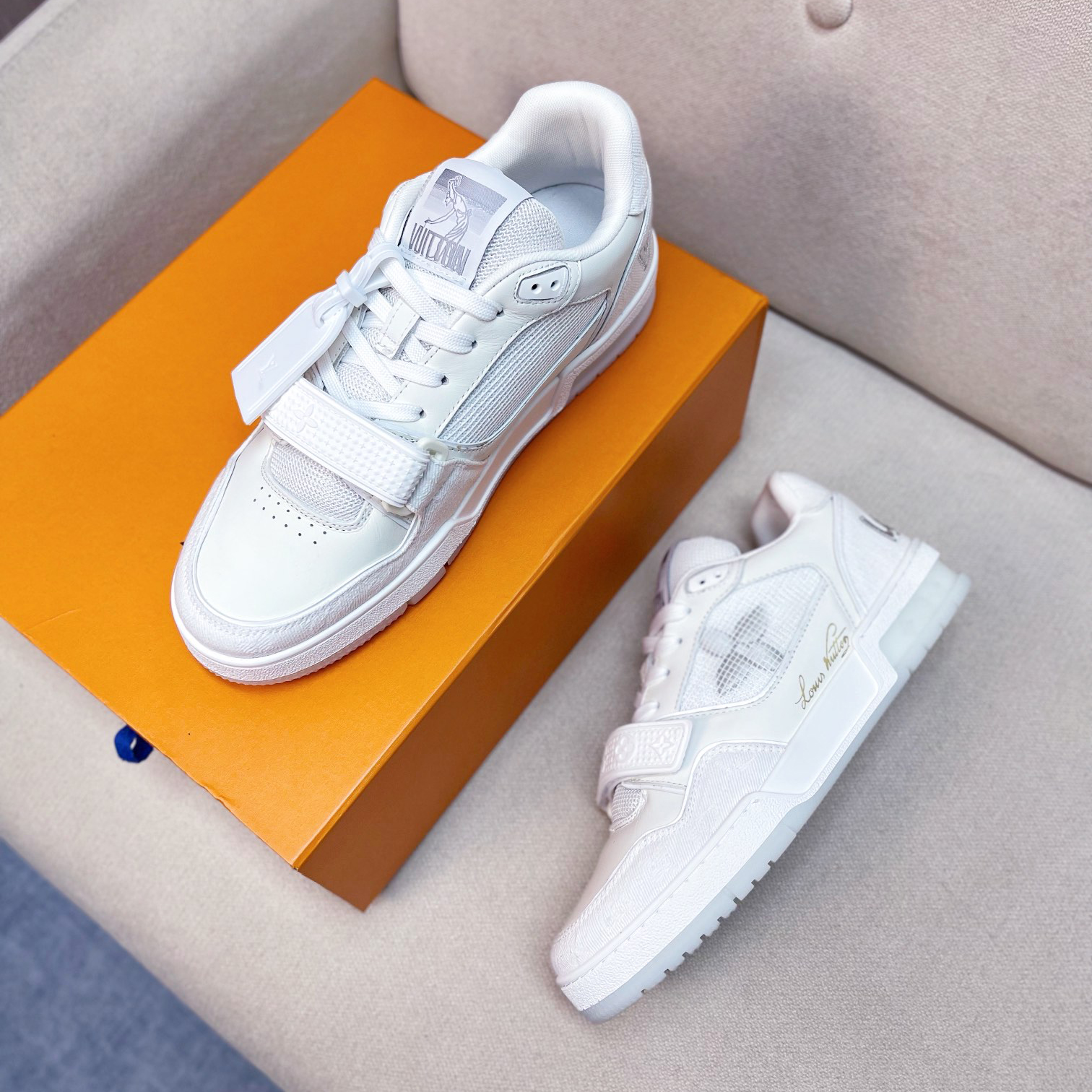 Louis Vuitton Trainer Sneaker(Upon UK Size) - DopestKickz