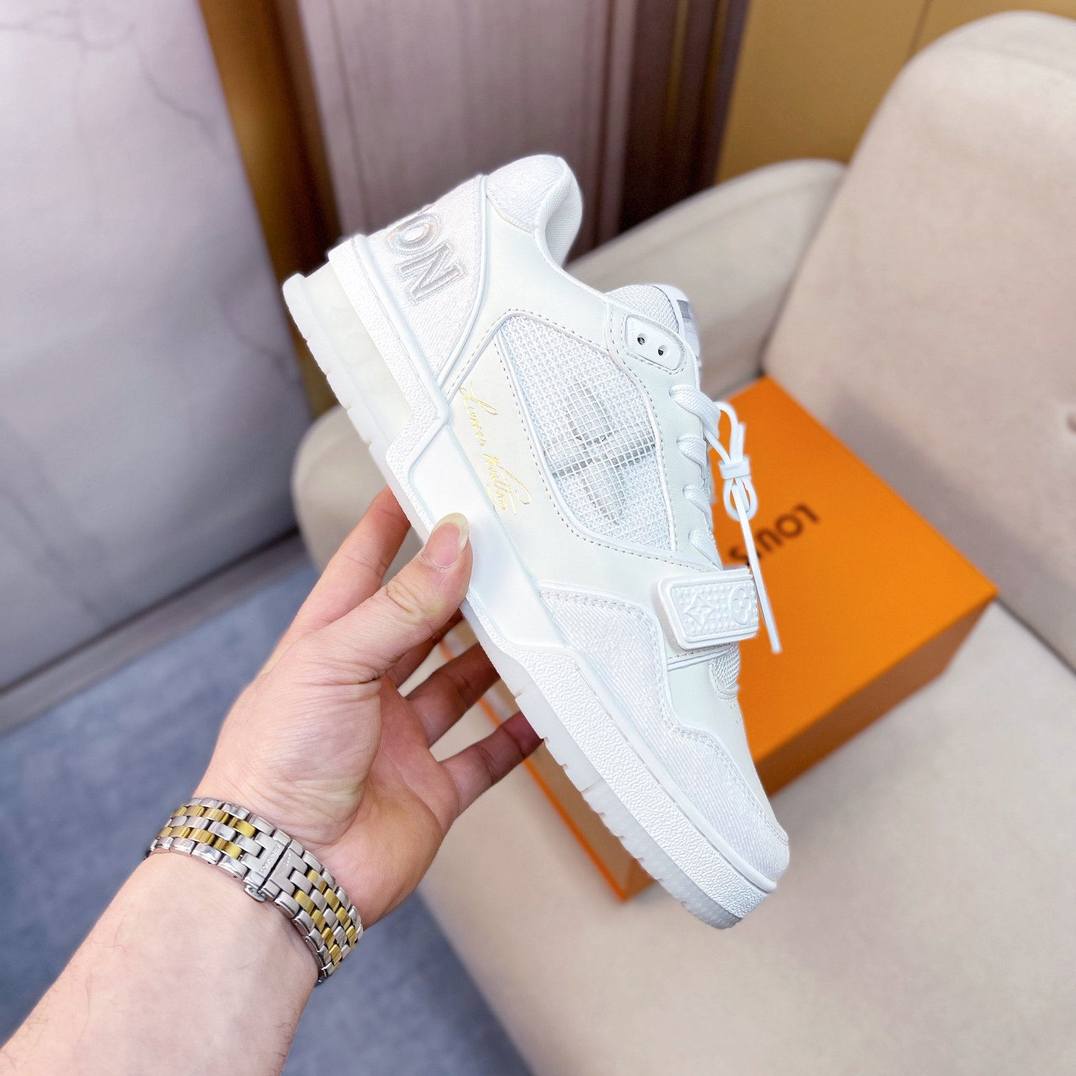 Louis Vuitton Trainer Sneaker(Upon UK Size) - DopestKickz