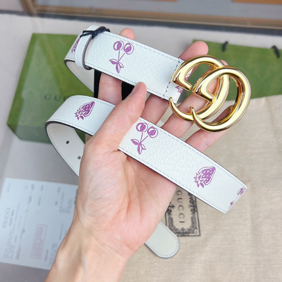 Gucci  GG Marmont Thin Belt - DopestKickz