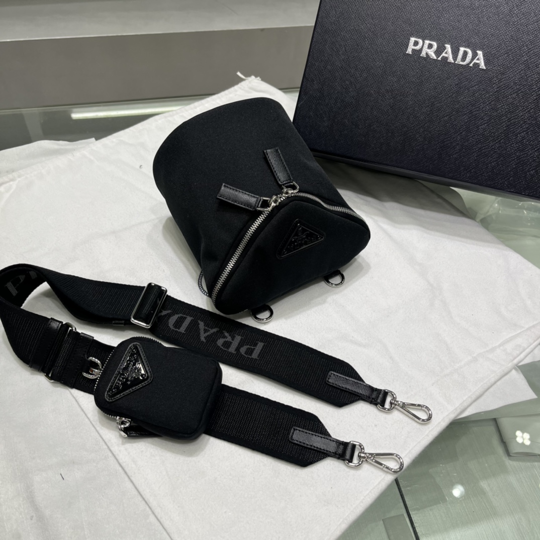Prada Re-Nylon And Leather Shoulder Bag - DopestKickz