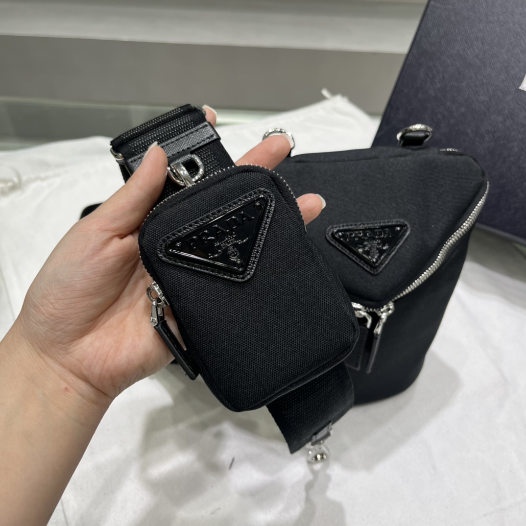 Prada Re-Nylon And Leather Shoulder Bag - DopestKickz