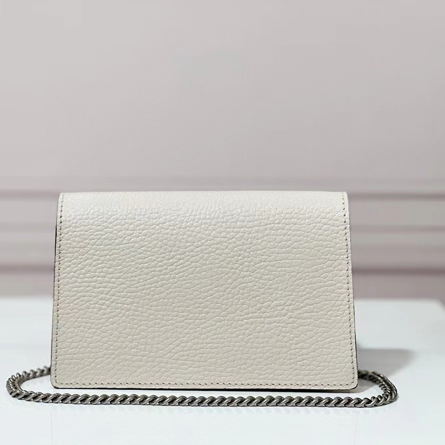 Gucci Dionysus Supermini Ivory Leather Shoulder Bag(16.5-10-4.5CM) - DopestKickz