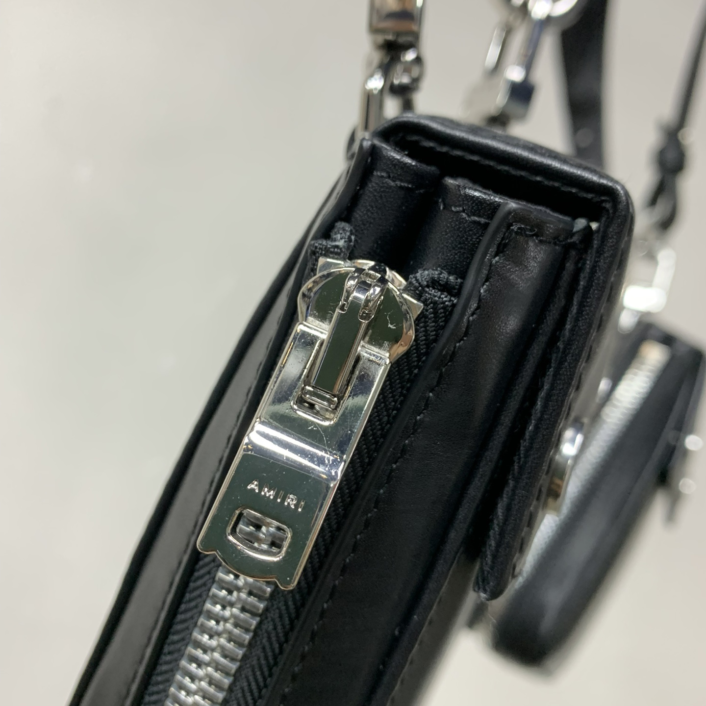 Amiri Black Leather Harness Bag - DopestKickz