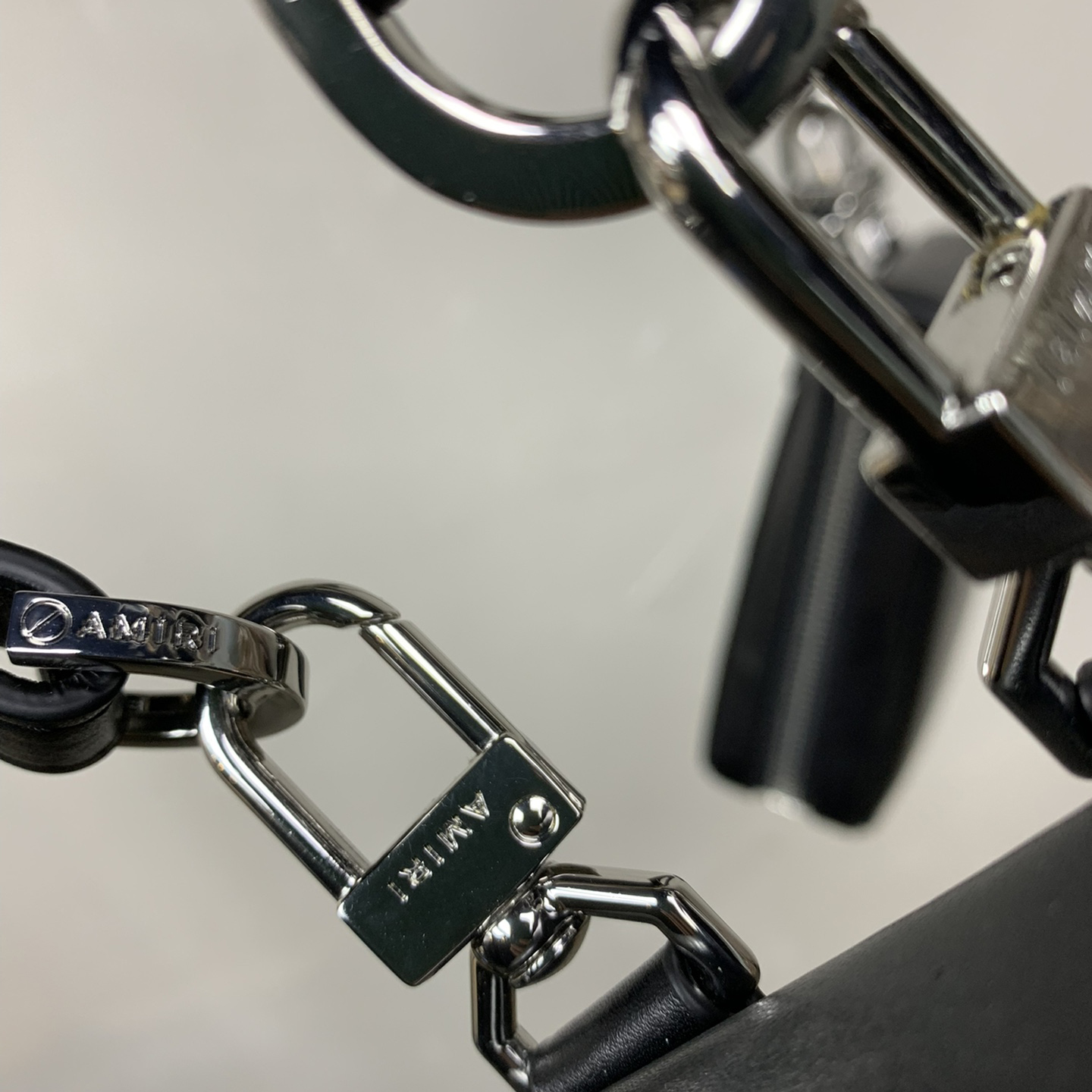 Amiri Black Leather Harness Bag - DopestKickz