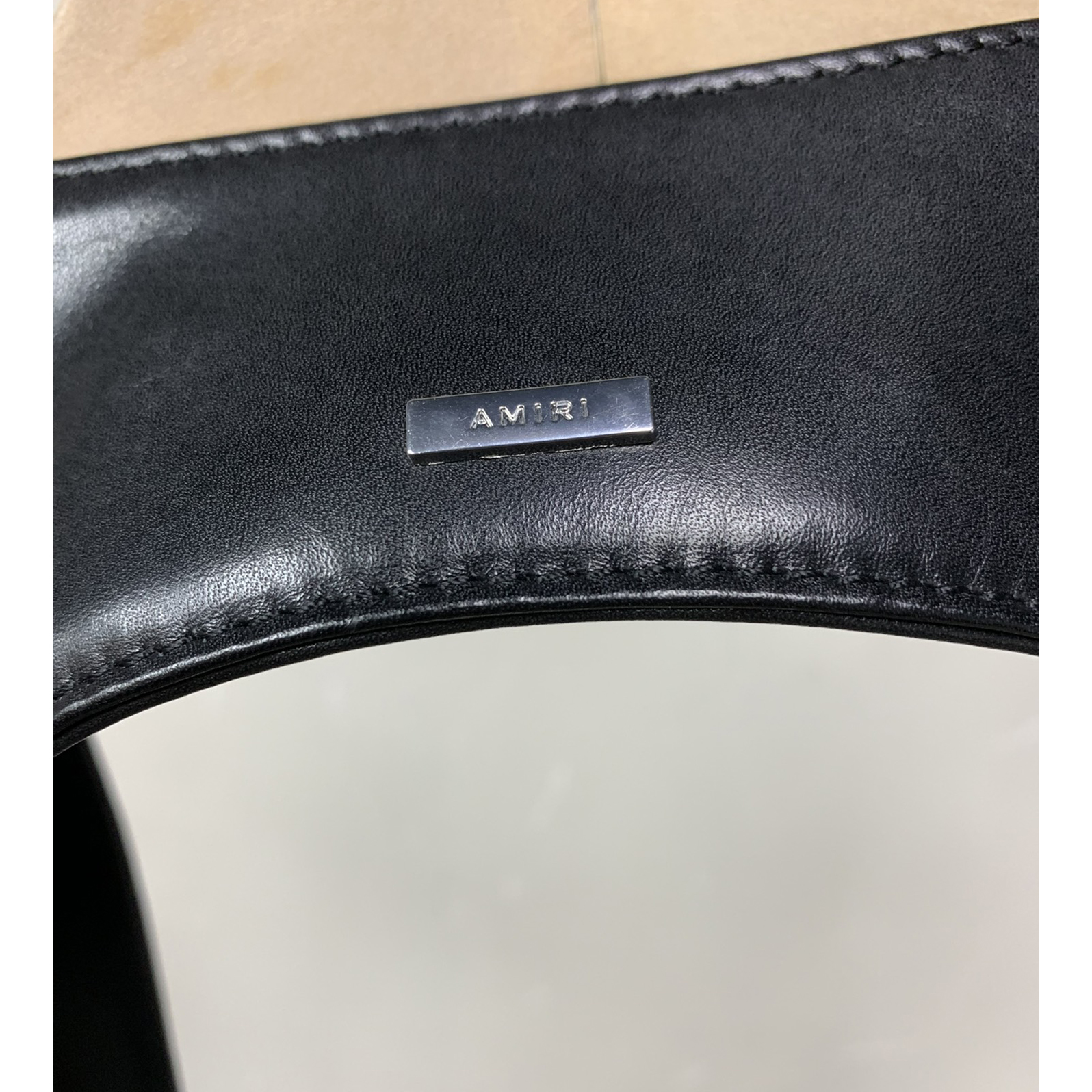 Amiri Black Leather Harness Bag - DopestKickz