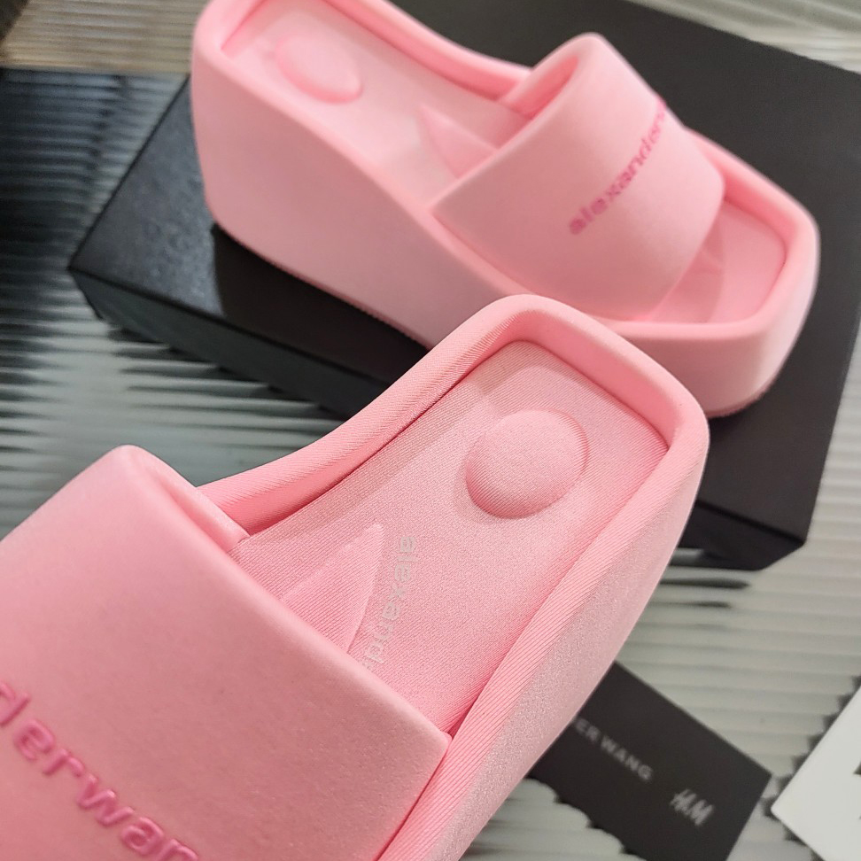 Alexander Wang Taji Platform Slide Sandal In Lycra - DopestKickz