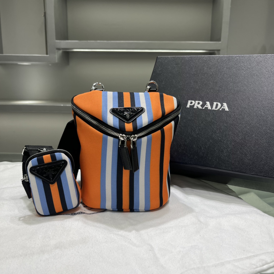 Prada Printed Canvas Shoulder Bag(21-15-15cm)   2VH147 - DopestKickz