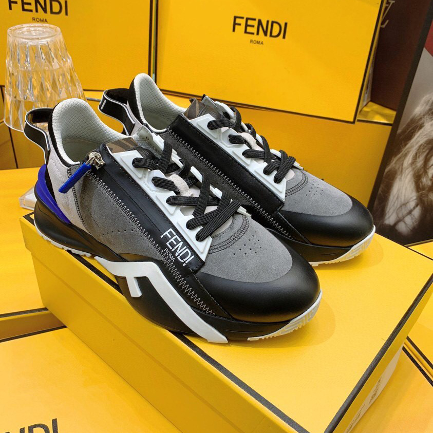 Fendi Flow Beige Suede Low-Tops Sneakers - DopestKickz