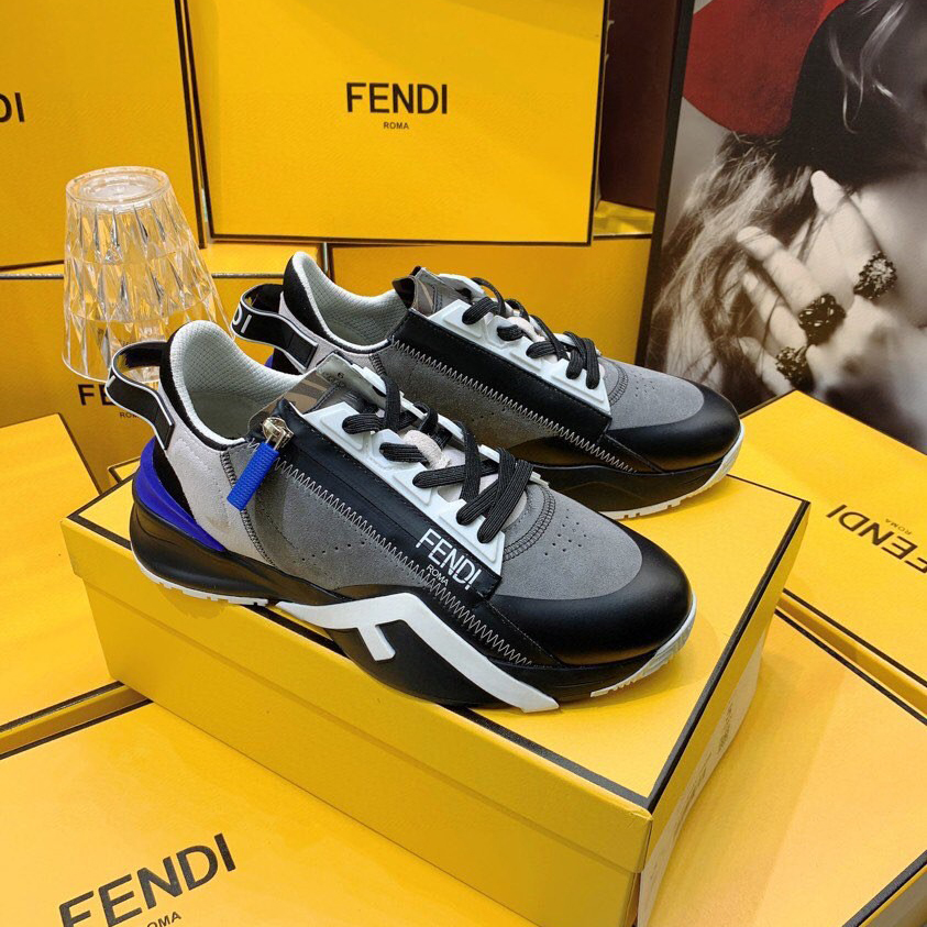 Fendi Flow Beige Suede Low-Tops Sneakers - DopestKickz