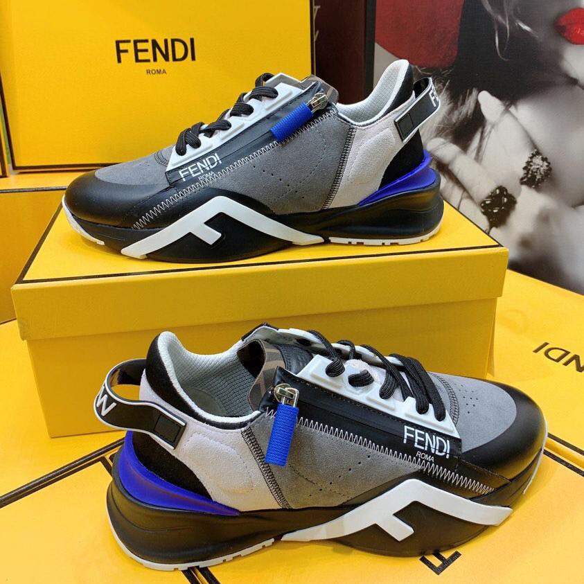 Fendi Flow Beige Suede Low-Tops Sneakers - DopestKickz