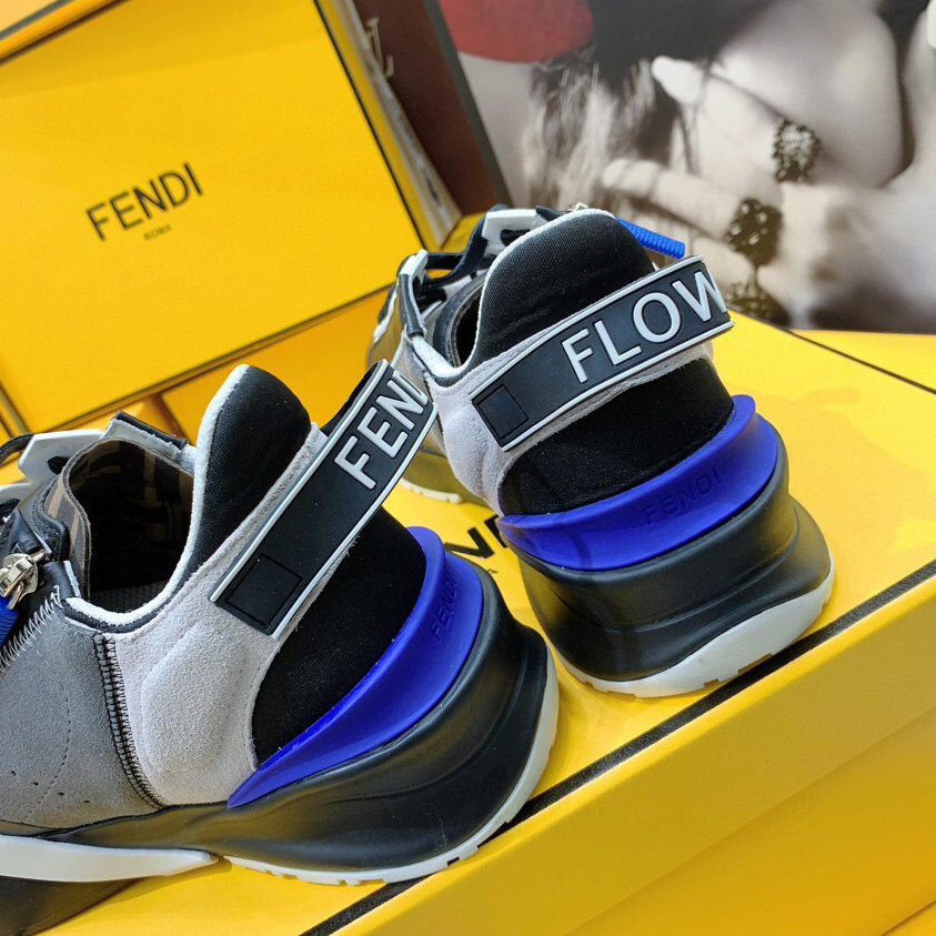Fendi Flow Beige Suede Low-Tops Sneakers - DopestKickz