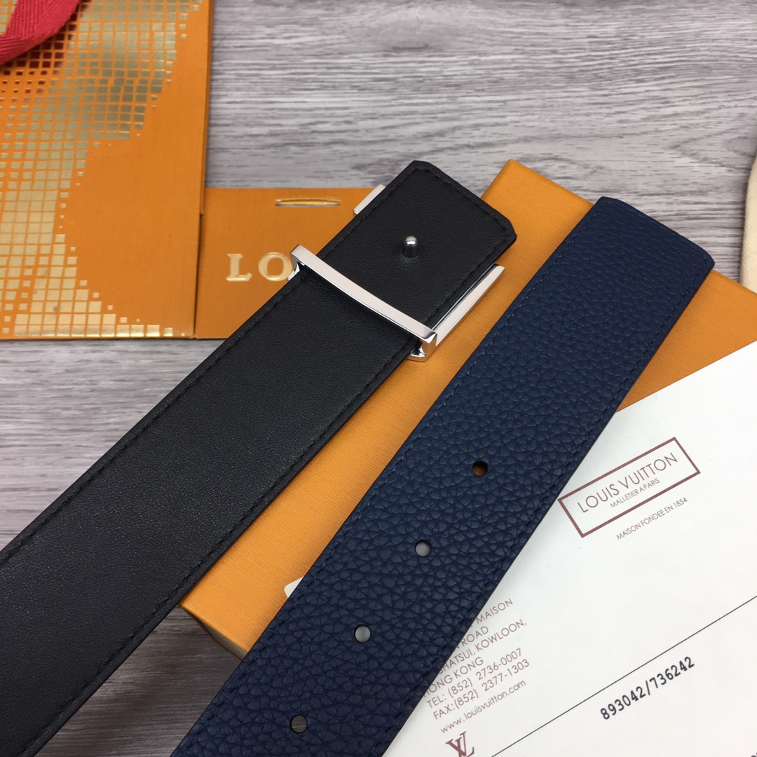 Louis Vuitton Shape 40MM Reversible Belt - DopestKickz
