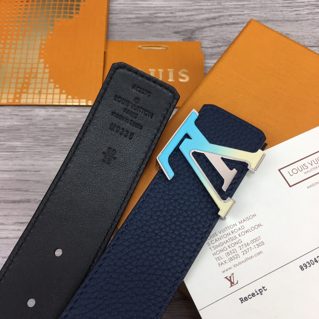 Louis Vuitton Shape 40MM Reversible Belt - DopestKickz