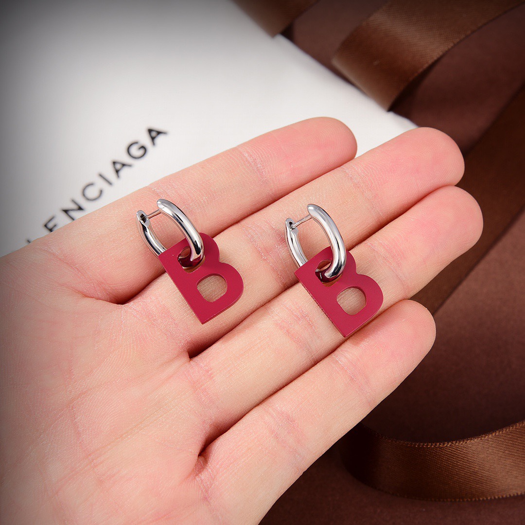 Balenciaga B Chain XS Earrings - DopestKickz