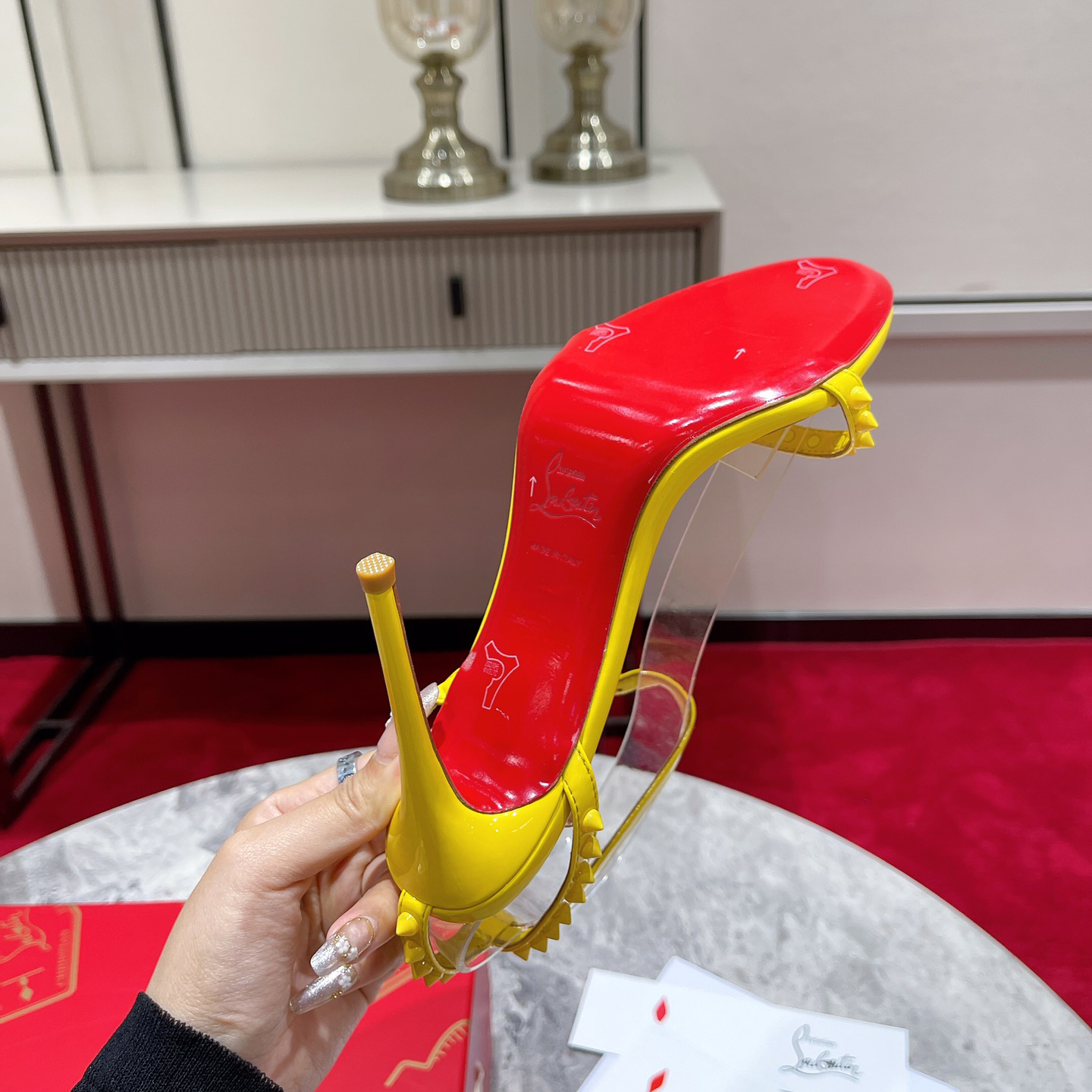 Christian Louboutin So Me Sandal 100MM - DopestKickz