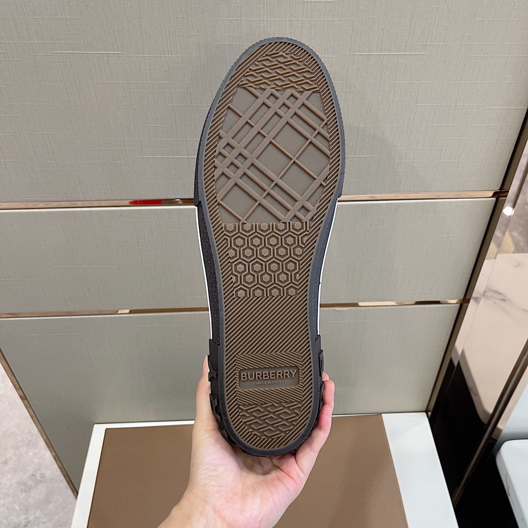 Burberry Vintage Check Cotton Sneakers - DopestKickz