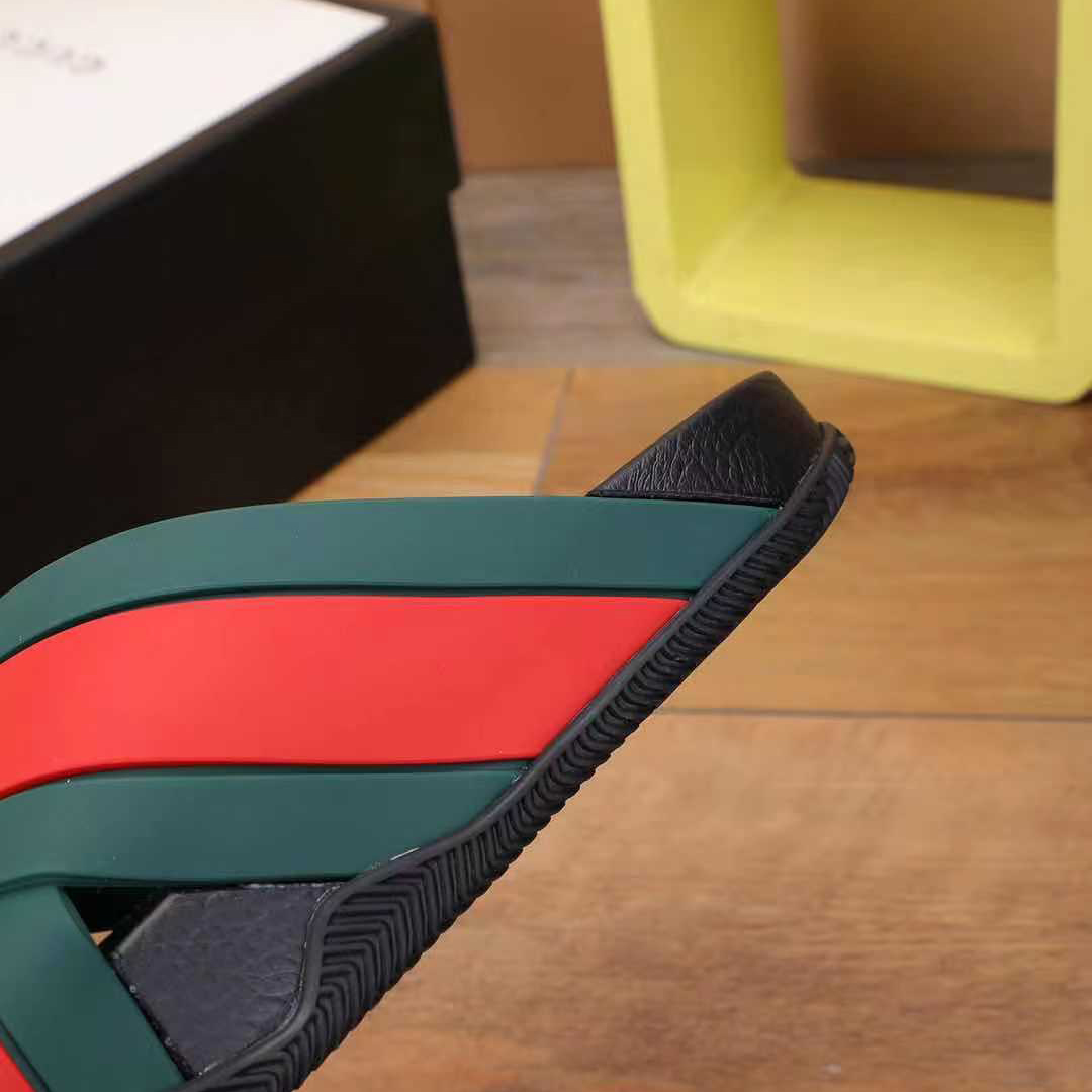 Gucci  Slide Sandals With Web - DopestKickz