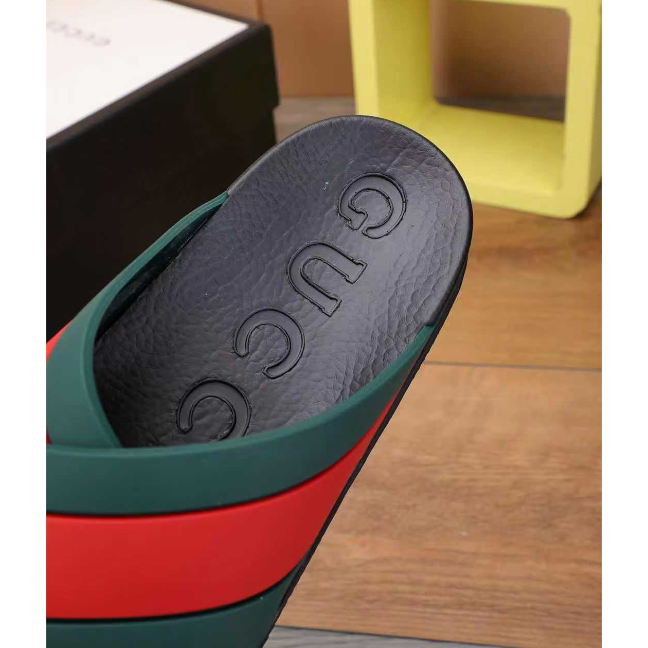 Gucci  Slide Sandals With Web - DopestKickz