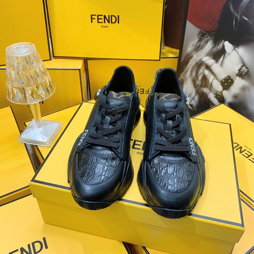 Fendi Flow Beige Suede Low-Tops Sneakers - DopestKickz