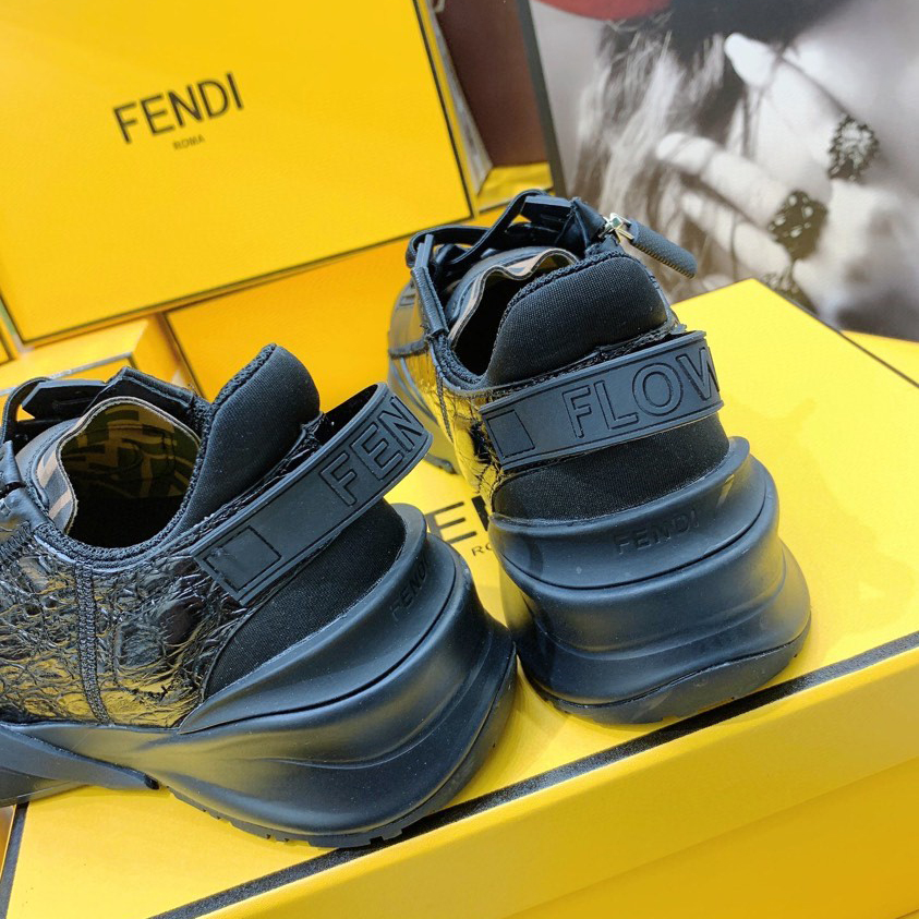 Fendi Flow Beige Suede Low-Tops Sneakers - DopestKickz