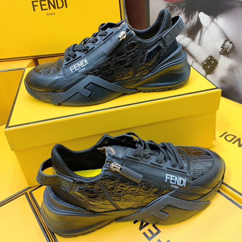 Fendi Flow Beige Suede Low-Tops Sneakers - DopestKickz