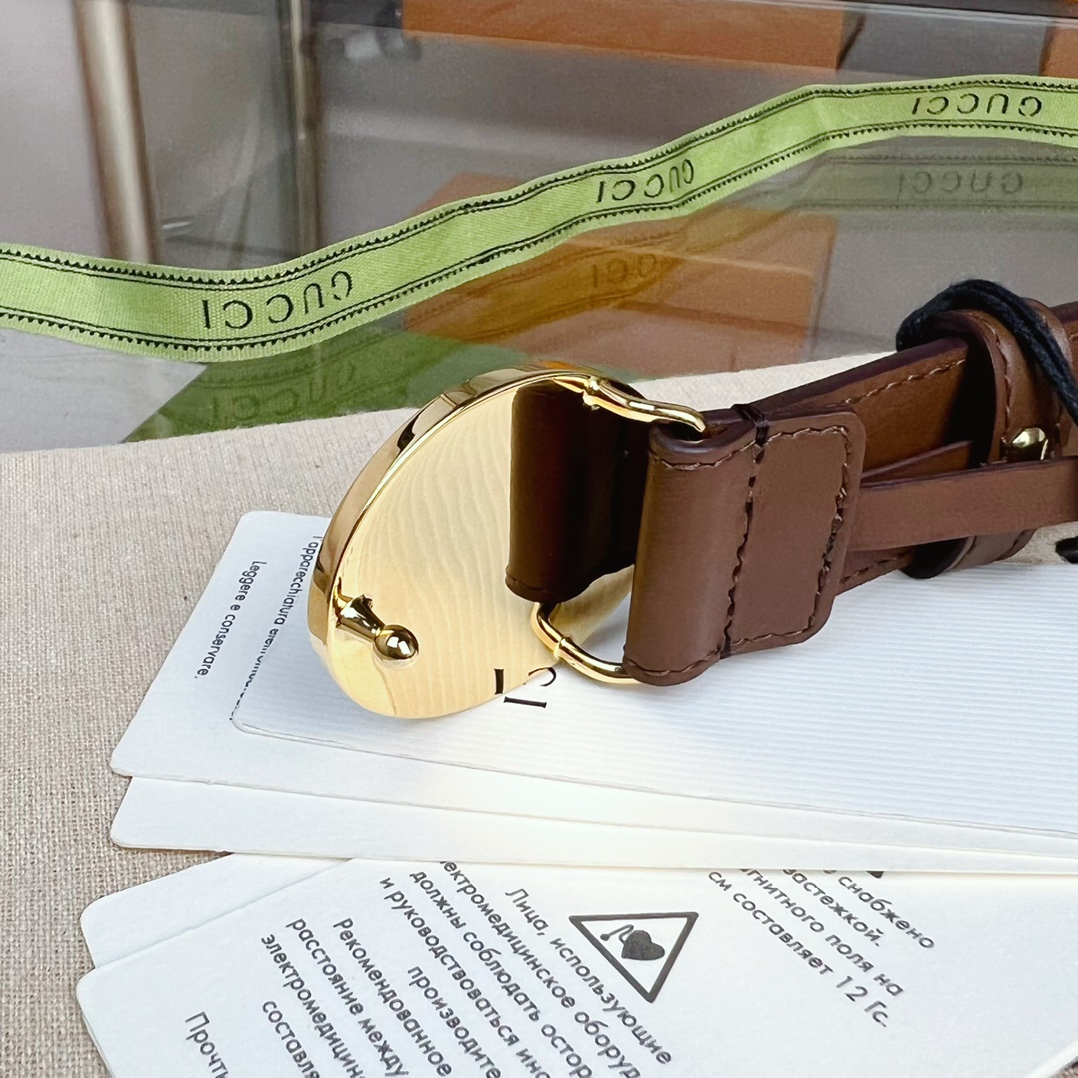 Gucci  Belt With Interlocking G Oval Buckle - DopestKickz