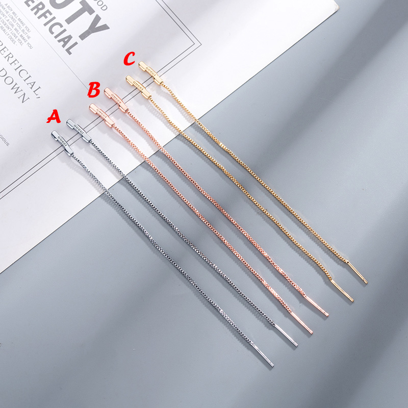 Gucci  Link To Love Chain Earrings With 'Gucci' Bar - DopestKickz