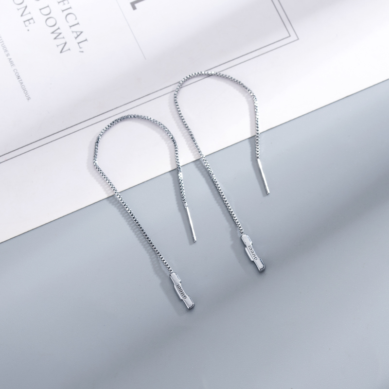 Gucci  Link To Love Chain Earrings With 'Gucci' Bar - DopestKickz