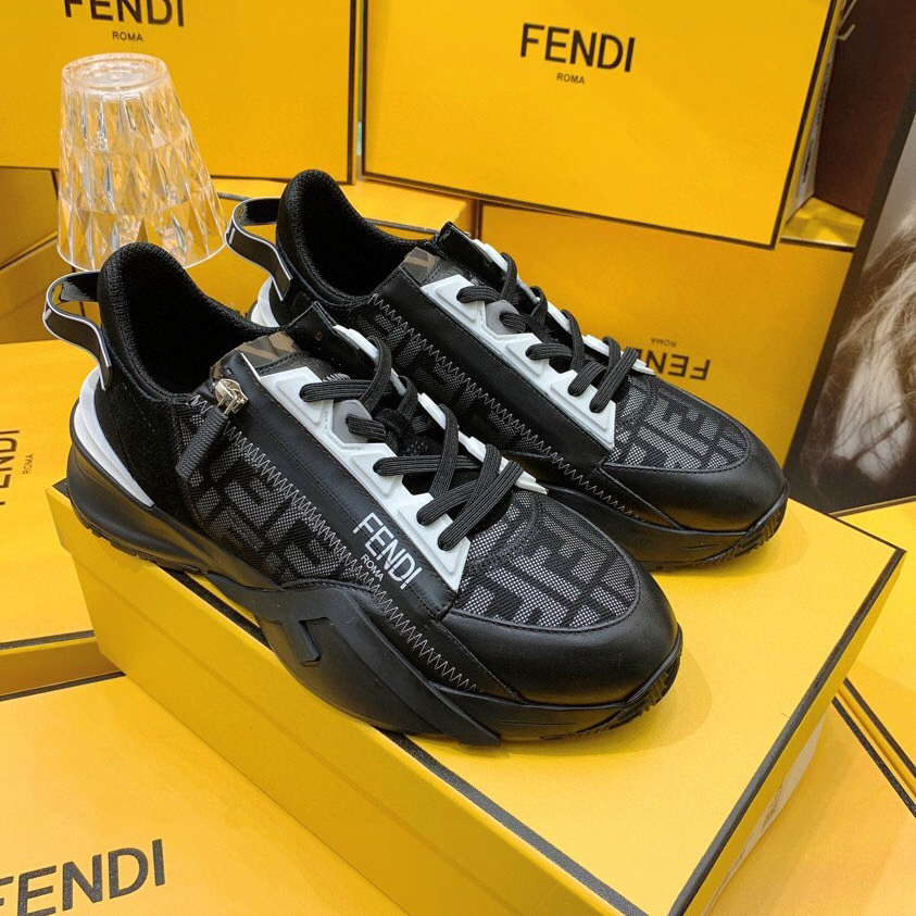 Fendi Flow Beige Suede Low-Tops Sneakers - DopestKickz