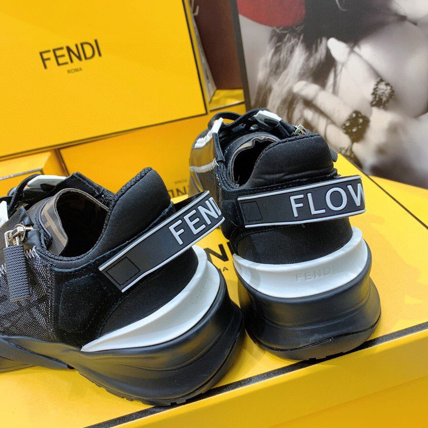 Fendi Flow Beige Suede Low-Tops Sneakers - DopestKickz