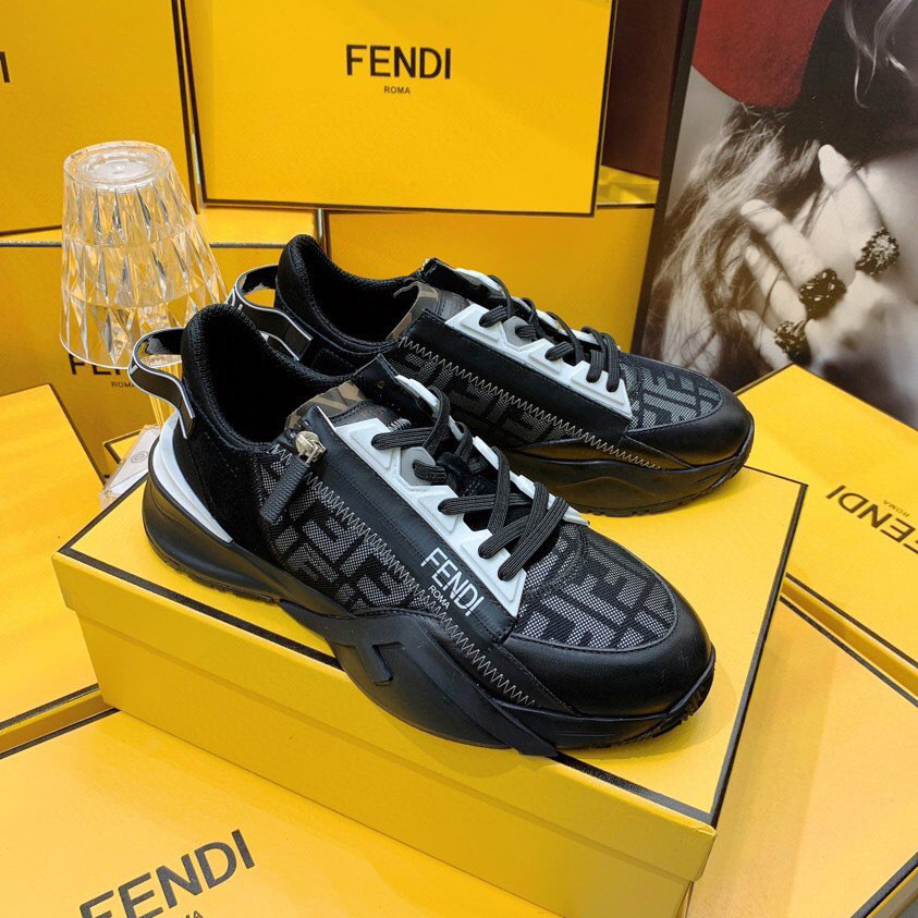 Fendi Flow Beige Suede Low-Tops Sneakers - DopestKickz