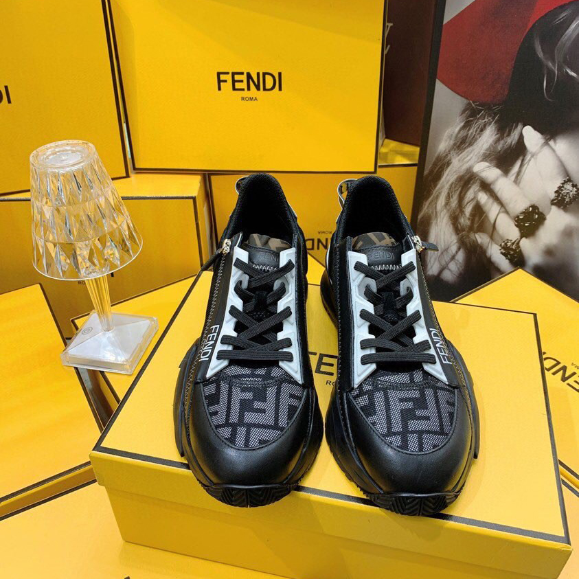 Fendi Flow Beige Suede Low-Tops Sneakers - DopestKickz
