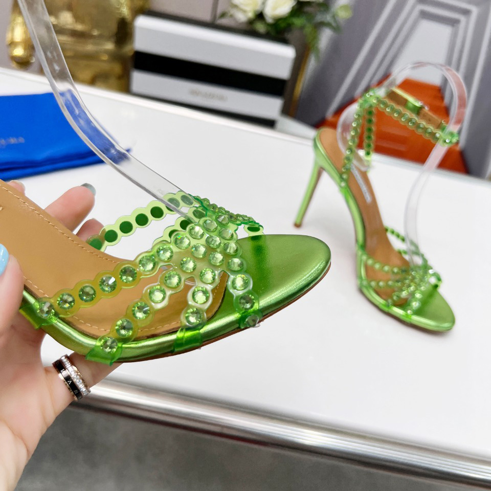 Aquazzura Tequila Plexi Sandal 105 - DopestKickz