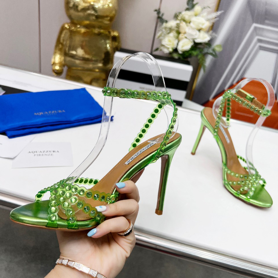 Aquazzura Tequila Plexi Sandal 105 - DopestKickz