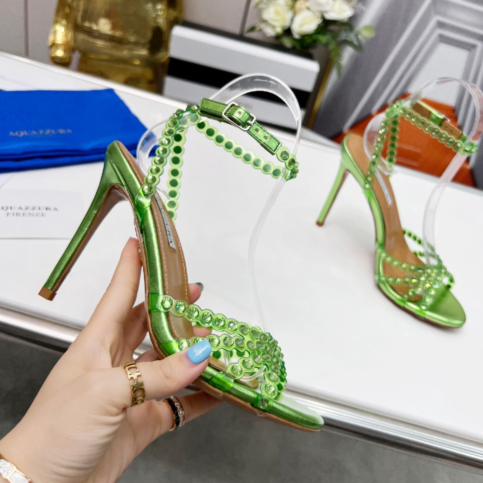 Aquazzura Tequila Plexi Sandal 105 - DopestKickz