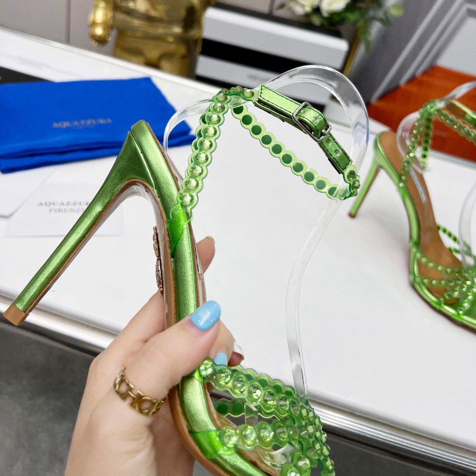 Aquazzura Tequila Plexi Sandal 105 - DopestKickz