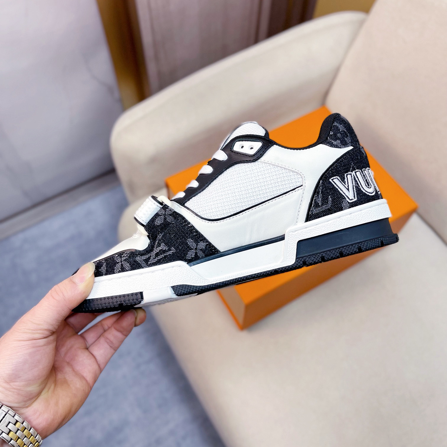 Louis Vuitton Trainer Sneaker(upon UK size) - DopestKickz