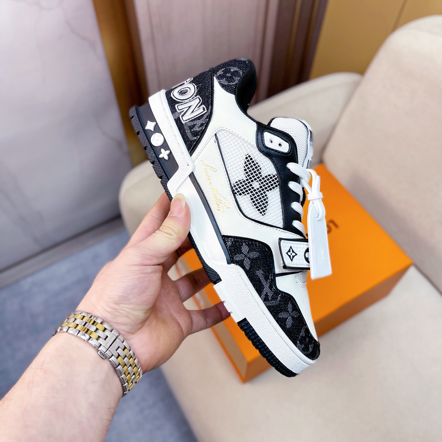 Louis Vuitton Trainer Sneaker(upon UK size) - DopestKickz