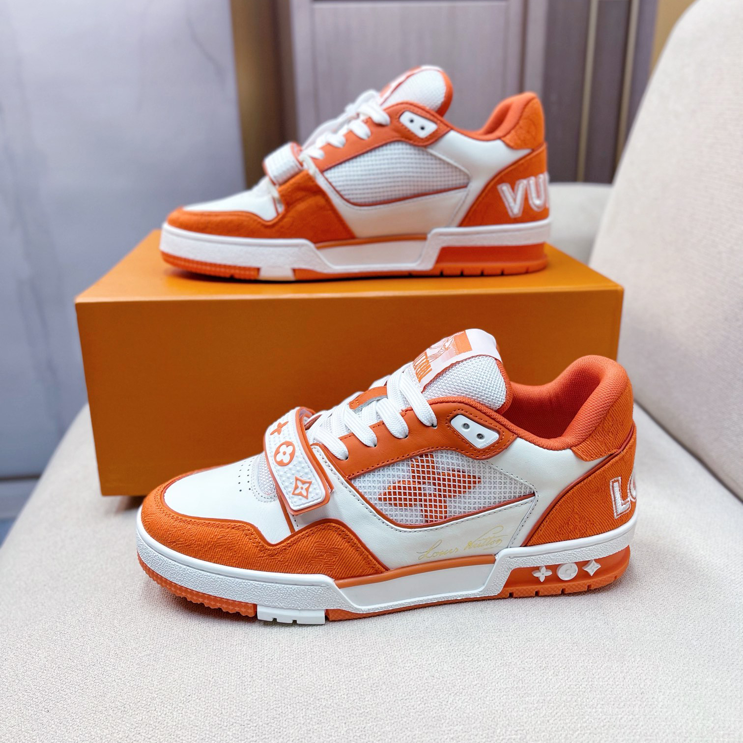 Louis Vuitton Trainer Sneaker(upon uk size) - DopestKickz