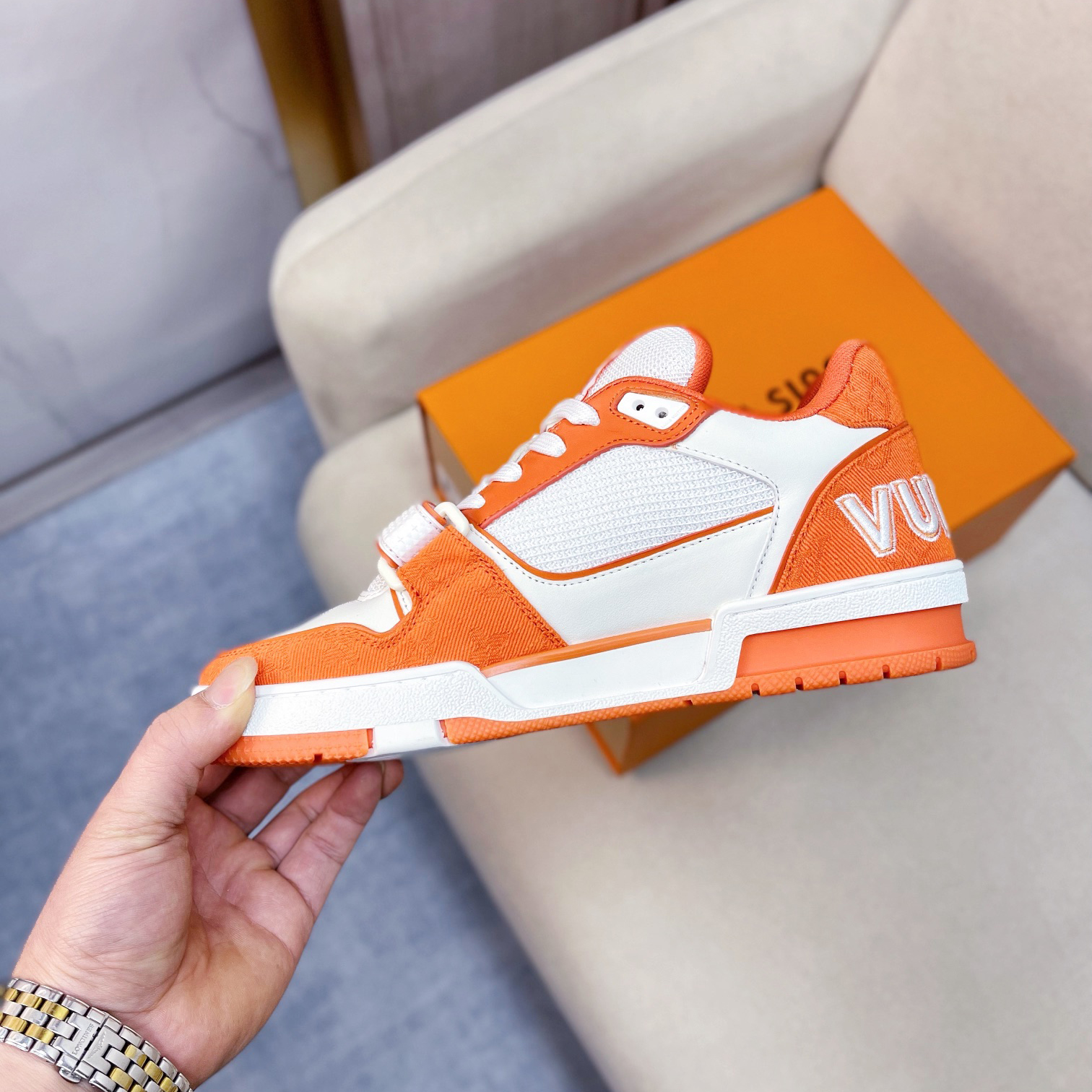 Louis Vuitton Trainer Sneaker(upon uk size) - DopestKickz