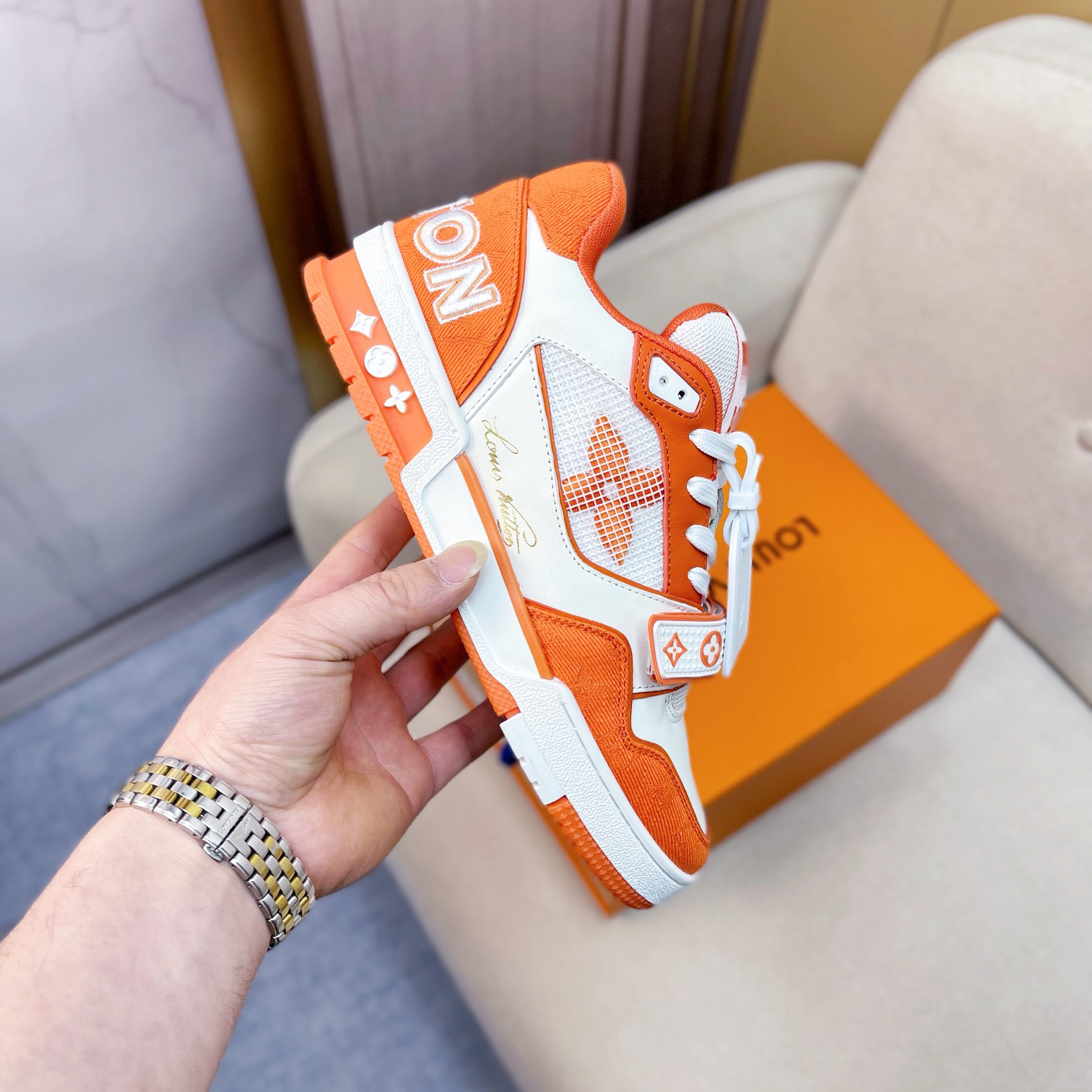 Louis Vuitton Trainer Sneaker(upon uk size) - DopestKickz